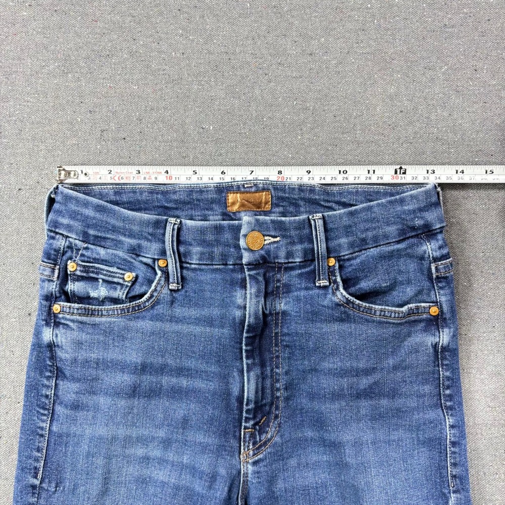 MOTHER High Waisted Looker Jeans Women 26 Blue Teaming Up Skinny Denim 1221-104 - Picture 8 of 10